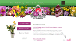 Desktop Screenshot of orchidgrowersofhawaii.org